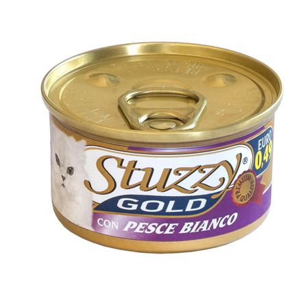 Image stuzzy Gold Мусс для взрослых кошек (с белой рыбой), 85 гр
