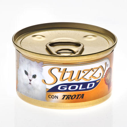 Image stuzzy Gold Мусс для взрослых кошек (с форелью), 85 гр