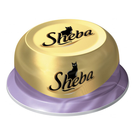 Image sheba Classic Паштет для взрослых кошек (с тунцом и креветками), 80 гр