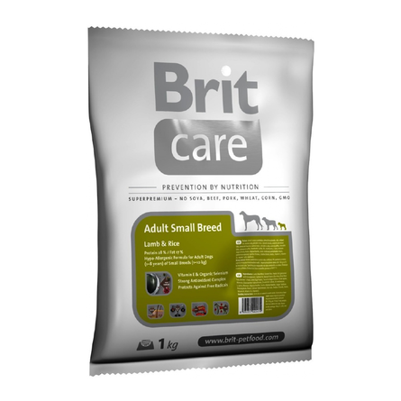 Image brit Care Adult Small Breed Сухой корм для взрослых собак мелких пород (с ягненком и рисом), 1 кг
