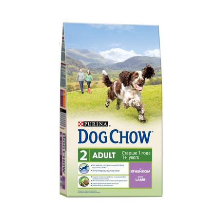 Image dog Chow Adult Сухой корм для взрослых собак всех пород (с ягненком и рисом), 2,5 кг