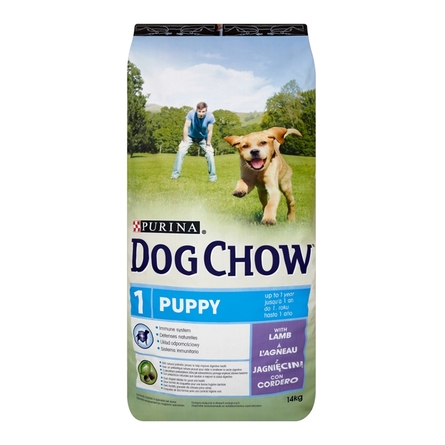 Image dog Chow Puppy Сухой корм для щенков всех пород (с ягненком и рисом), 14 кг