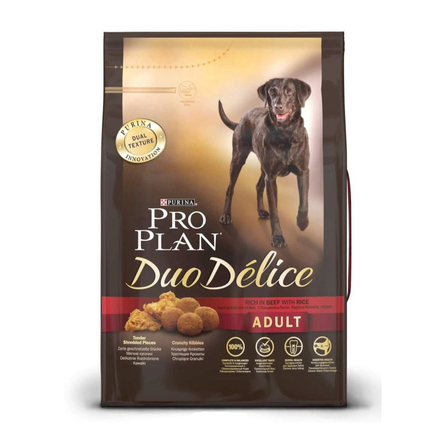 Image pro Plan Duo Delice Сухой корм для взрослых собак всех пород (с говядиной и рисом), 2,5 кг