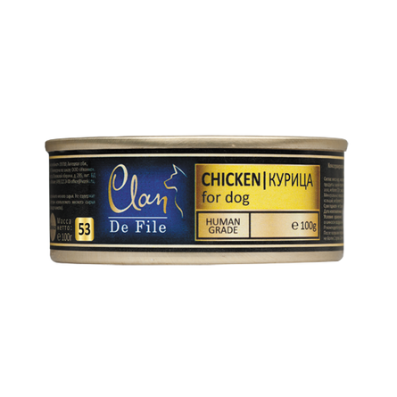 Image clan De File Филе в желе для взрослых собак всех пород (курица), 100 гр