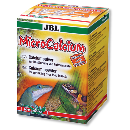 Image JBL MicroCalcium Минеральная подкормка для опыления кормов для всех видов рептилий, 100 гр