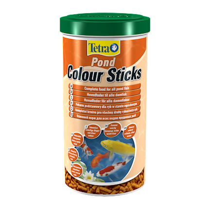 Image tetra Pond Colour Sticks корм для прудовых рыб для окраса, 1 л