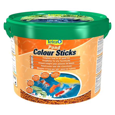 Image tetra Pond Colour Sticks корм для прудовых рыб для окраса, 10 л