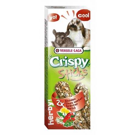 Image versele Laga Crispy Sticks Лакомство для кроликов и шиншилл (с травами), 110 гр