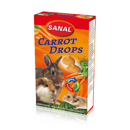 Image sanal Carrot Drops Лакомство для грызунов (с морковью), 45 гр