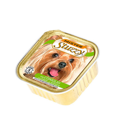 Image mister Stuzzy Dog Кусочки филе в паштете для взрослых собак всех пород (с кроликом), 150 гр