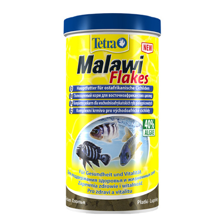 Image tetra Malawi Flakes Основной корм для всех видов восточноафриканских цихлид, 1 л