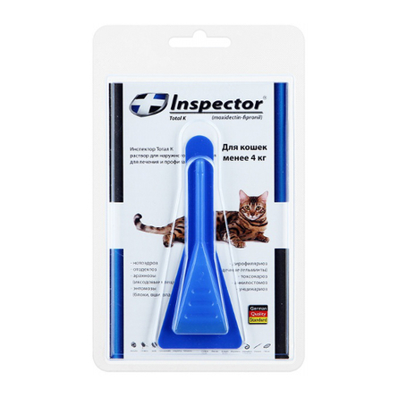 Image inspector Капли от внешних и внутренних паразитов для кошек до 4 кг, 1 пипетка 0,4 мл