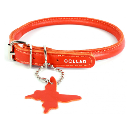 Image coLLaR Ошейник "Glamour" для собак, со стразами "Цветочек", ширина 2 см, длина 30-39 см, зеленый