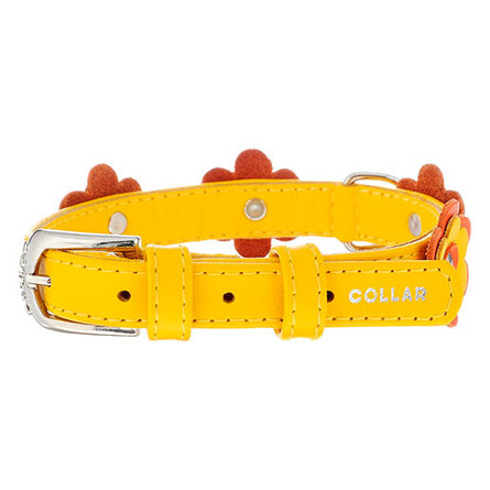 Image coLLaR GLAMOUR Ошейник для длинношерстных собак, ширина 9 мм, длина 25-33 см, черный