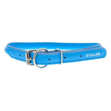 Image collar Ошейник для собак "Collar Glamour", круглый, диаметр 8 мм, длина 33-41 см, синий