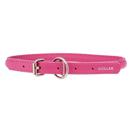 Image collar Ошейник для собак "Collar Glamour", круглый, диаметр 8 мм, длина 33-41 см, розовый