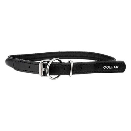 Image collar Ошейник для собак "Collar Glamour", круглый, диаметр 1 см, длина 39-47 см, черный