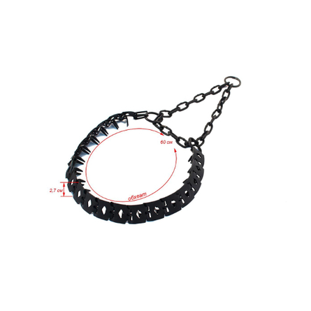 Image coLLaR SOFT Ошейник для собак черный верх, ширина 1,5 см, длина 27-36 см