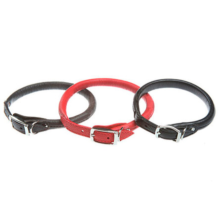 Image collar Ошейник для собак с синтепоном, ширина 1,4 см, длина 27-35 см, черный