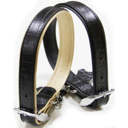 Image coLLaR Ошейник "Glamour" для борзых собак, ширина 2 см, длина 34-40 см, синий