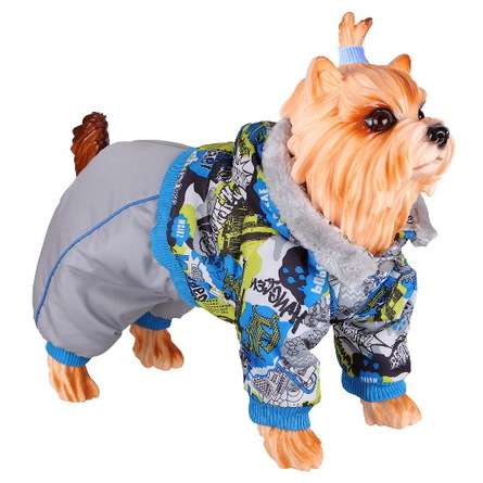 Image dogModa Комбинезон "Рига" для собак, длина спины 28 см, обхват шеи 29 см, обхват груди 45 см, унисекс