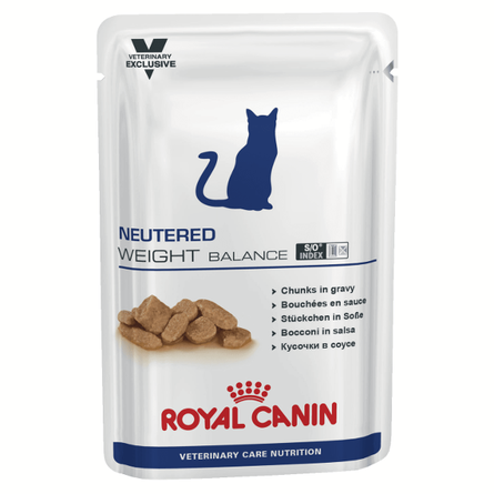 Image royal Canin Neutered Weight Balance Влажный лечебный корм для стерилизованных кошек и кастрированных котов при проблемах с весом, 100 гр