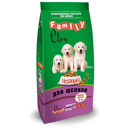 Image clan Family Сухой корм для щенков всех пород (с курицей), 10 кг