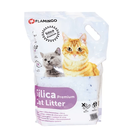 Image flamingo Silica Cat Litter Наполнитель силикагелевый для кошек, 10 л