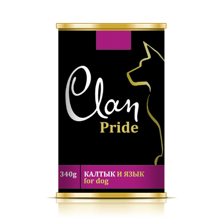 Image clan Pride Калтык и язык в желе для взрослых собак всех пород, 340 гр