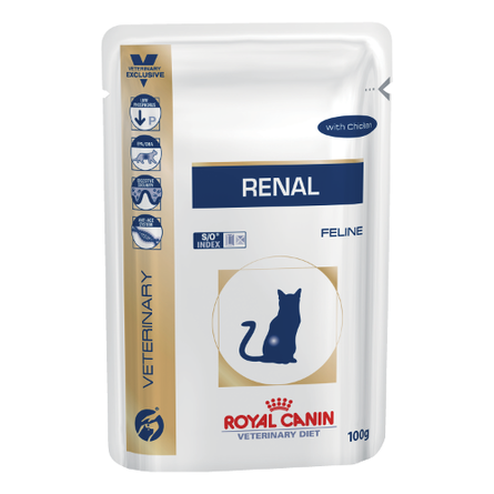 Image royal Canin Renal Влажный лечебный корм для кошек при заболеваниях почек (с цыпленком), 85 гр