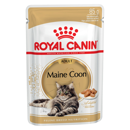 Image royal Canin Maine Coon Adult Кусочки паштета в соусе для взрослых кошек Мейн-кун, 85 гр