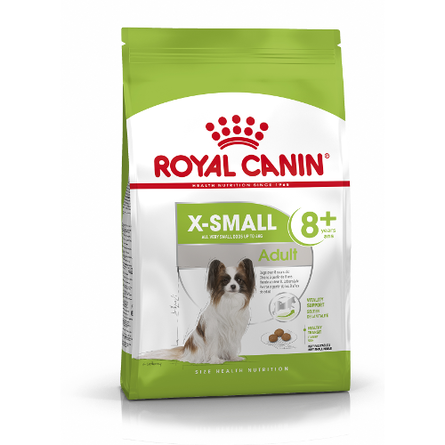Image royal Canin X-Small Adult 8+ Сухой корм для пожилых собак миниатюрных пород старше 8 лет, 500 гр