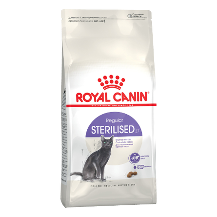 Image royal Canin Sterilised 37 Сухой корм для взрослых стерилизованных кошек и кастрированных котов, 10 кг