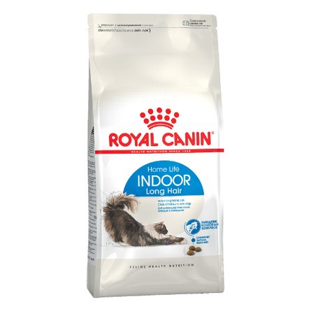 Image royal Canin Indoor Long Hair Сухой корм для взрослых домашних длинношерстных кошек, 2 кг