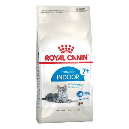 Image royal Canin Indoor +7 Облегченный сухой корм для пожилых домашних и малоактивных кошек старше 7 лет, 1,5 кг