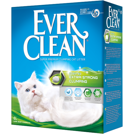 Image ever Clean Extra Strong Clumping Scented Комкующийся глиняный наполнитель для кошек (ароматизированный), 6 л