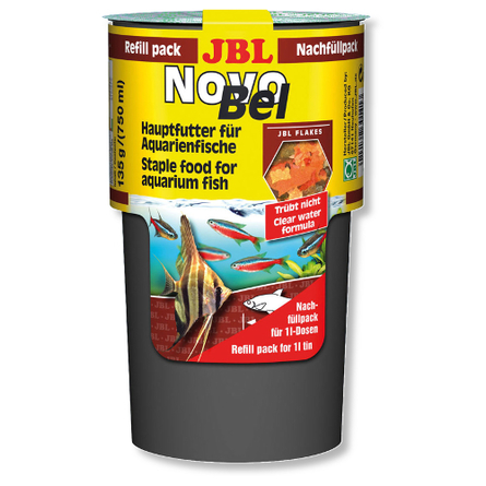 Image JBL NovoBel Refill Корм для аквариумных рыб, хлопья, 750 мл