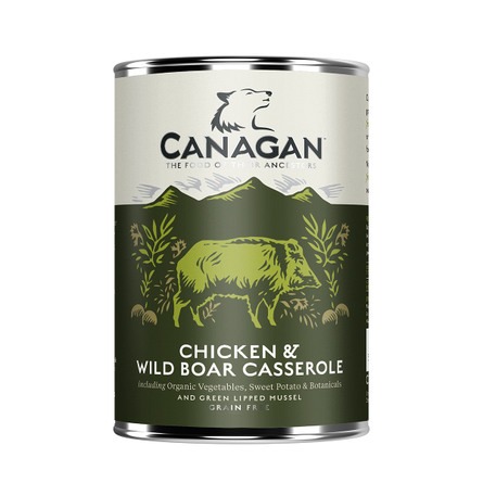Image canagan Chicken & Wild Boar Casserole Влажный корм для взрослых собак всех пород (тушеная курица и дикий кабан), 400 гр