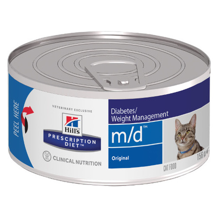 Image hill's Prescription Diet m/d Diabetes/Weight Management Влажный лечебный корм для кошек при заболевании диабетом, 156 гр