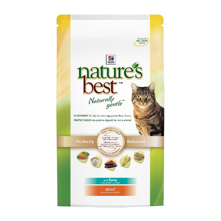 Image hill's Nature's Best Сухой корм для взрослых кошек (с тунцом и овощами), 2 кг