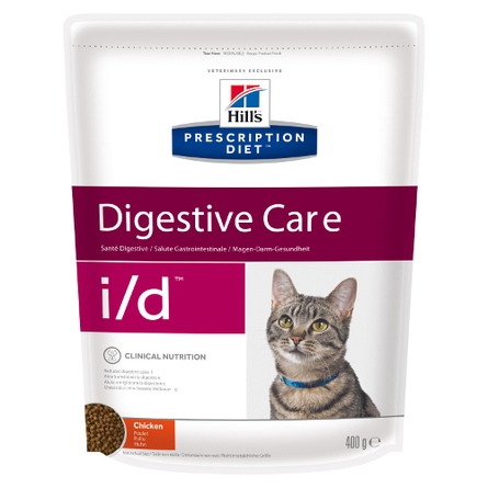 Image hill's Prescription Diet i/d Digestive Care Сухой лечебный корм для кошек при заболеваниях ЖКТ (с курицей), 400 гр