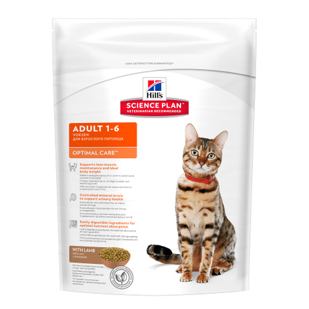 Image наша Марка Гипоаллергенный сухой корм для взрослых кошек (с ягненком и рисом), 2 кг