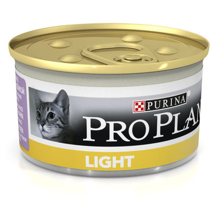 Image pro Plan Light Облегченный паштет для взрослых кошек (с индейкой), 85 гр