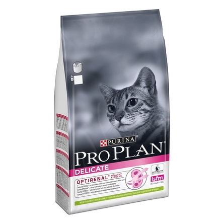 Image pro Plan Delicate Сухой корм для взрослых кошек с чувствительным пищеварением (с ягненком), 1,5 кг