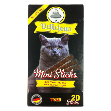 Image toMi Delicious Mini Sticks Мясная палочка для взрослых кошек (с сыром), 1 шт