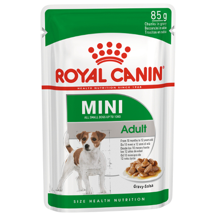 Image royal Canin Mini Adult Кусочки паштета в соусе для взрослых собак мелких пород, 85 гр
