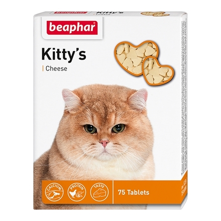 Image beaphar Kitty's Junior Витаминизированное лакомство для котят, 150 таблеток