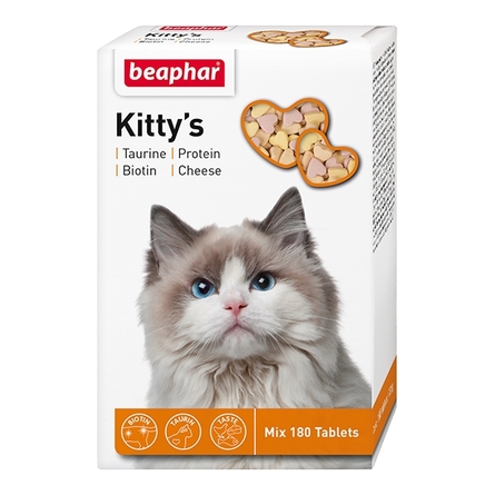 Image beaphar Kitty's Mix Кормовая добавка для кошек, 180 таблеток