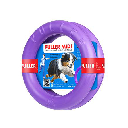 Image collar Puller Midi Тренировочный снаряд для собак средних пород, 2 кольца