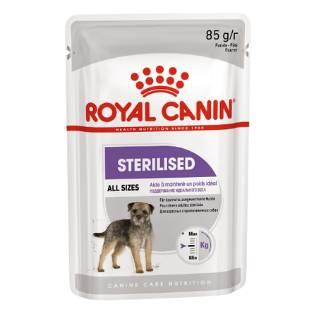 Image royal Canin Mini Sterilised Паштет для взрослых кастрированных собак мелких пород, 85 гр